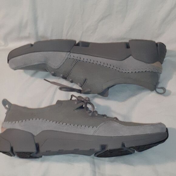 NEW Clarks‎ Trigenic Triactive Run Gray Nubuck Shoes 13